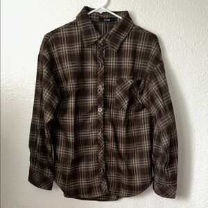 Womens Button Down Flannel Shirts Long Sleeve Plaid